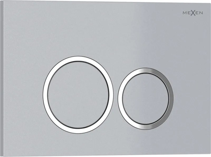 Mexen Tex 01 spoelknop, mat chroom - 6101-04
