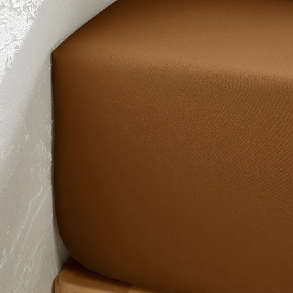 Hoeslaken van 118-draden gewassen katoensatijn, Victor uni