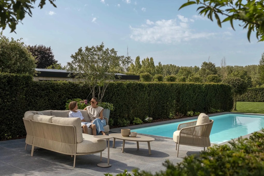 Taste by 4 Seasons Florence loungestoel latte Loungestoel   taupe weerbestendig