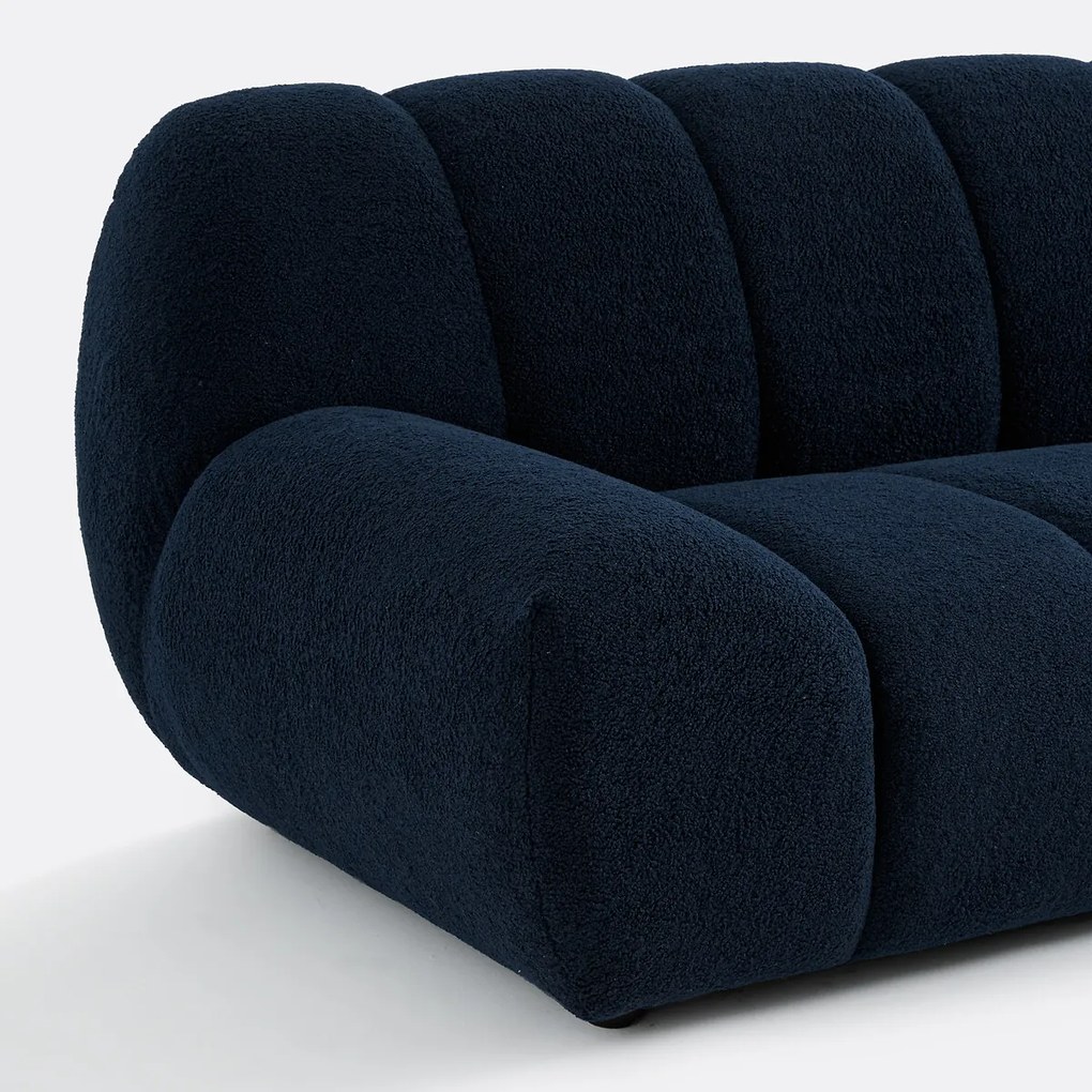 XL-fauteuil van dikke badstof Nuria