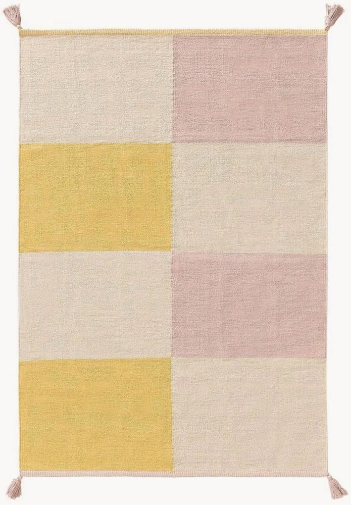 Handgeweven katoenen kindervloerkleed Anton