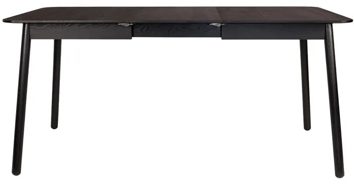 Zuiver Glimps Uitschuifbare Eettafel Zwart Hout