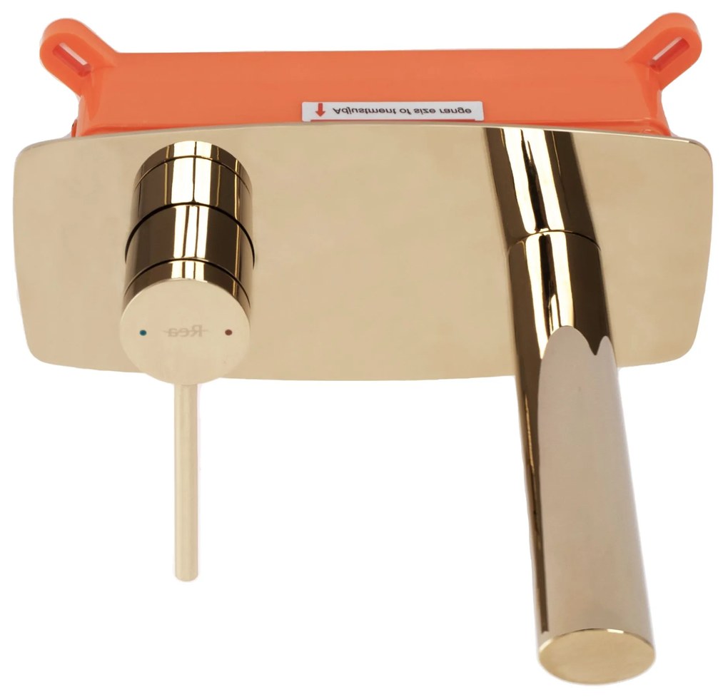 Inbouw wastafelkraan Rea Oval Gold + BOX