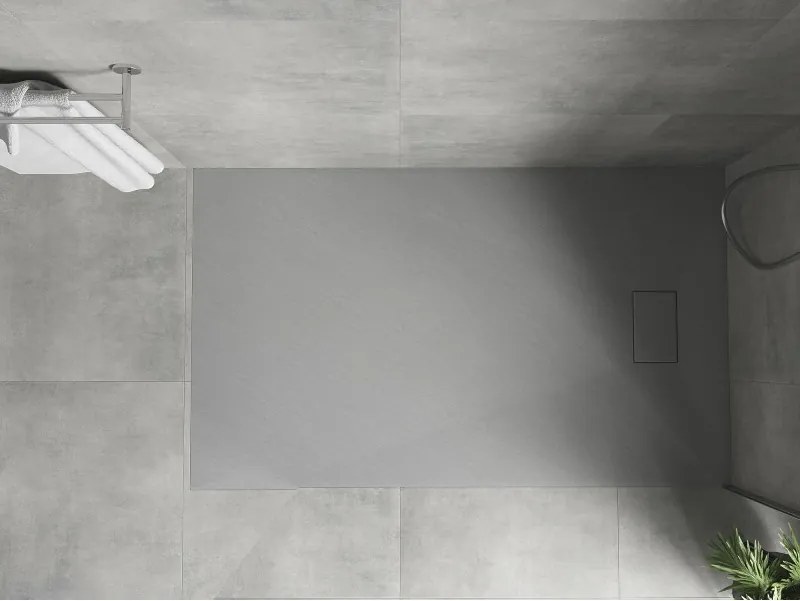 Mexen Hugo rechthoekige douchebak SMC 140 x 80 cm, grijs - 42618014