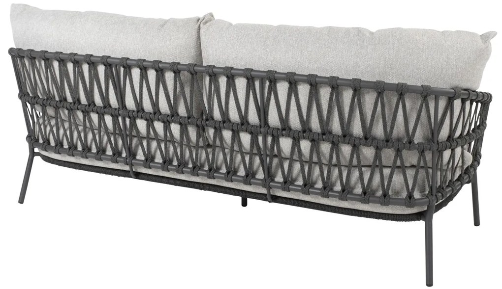 4 Seasons Outdoor Calpi 3-zits loungebank  LoungebankTuinbank    antraciet weerbestendig