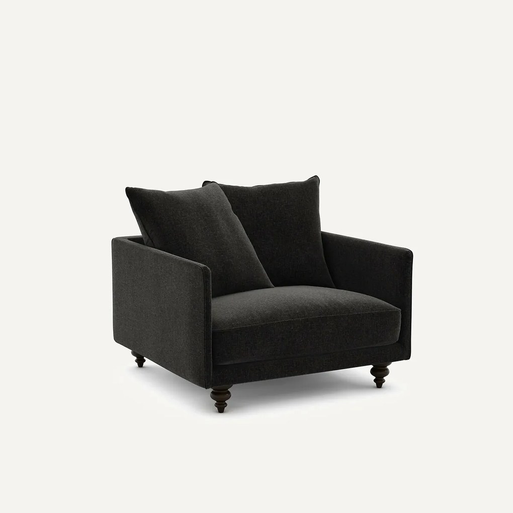 Fluwelen chenille fauteuil, Lazare