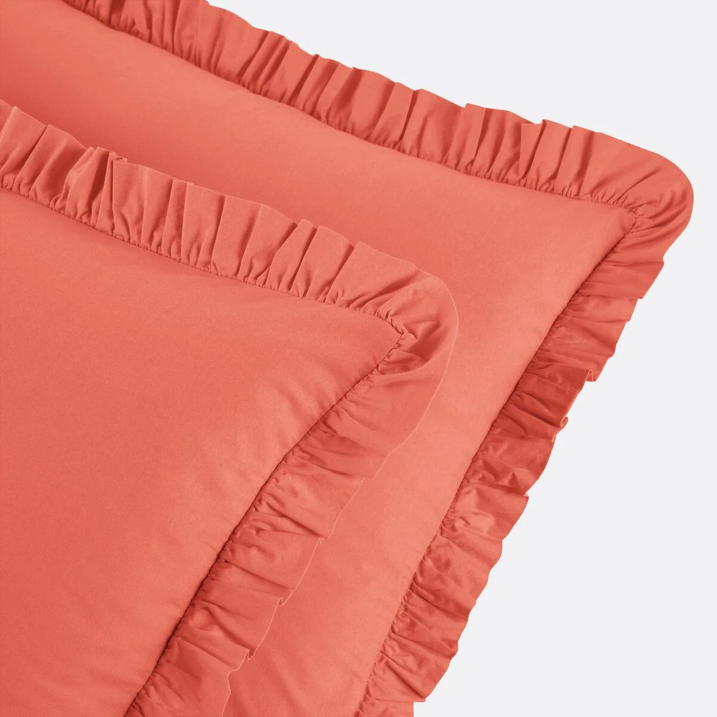 Kussensloop met volant in gewassen katoen, Scenario