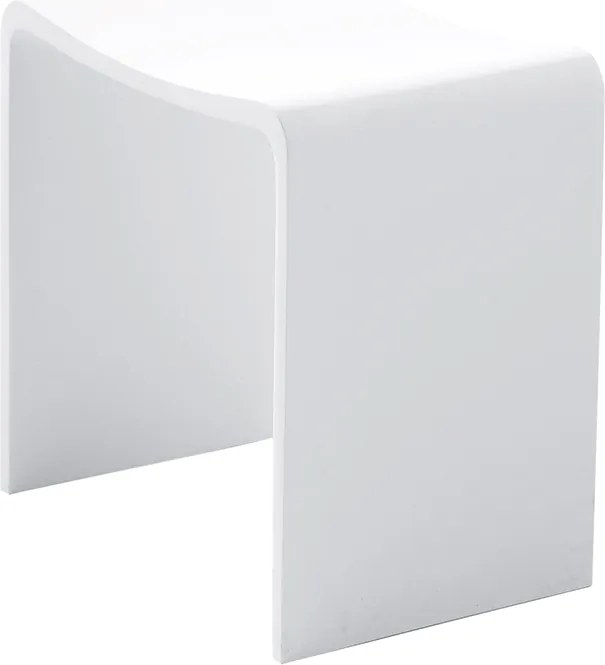 Mueller douchekruk Solid Surface mat wit