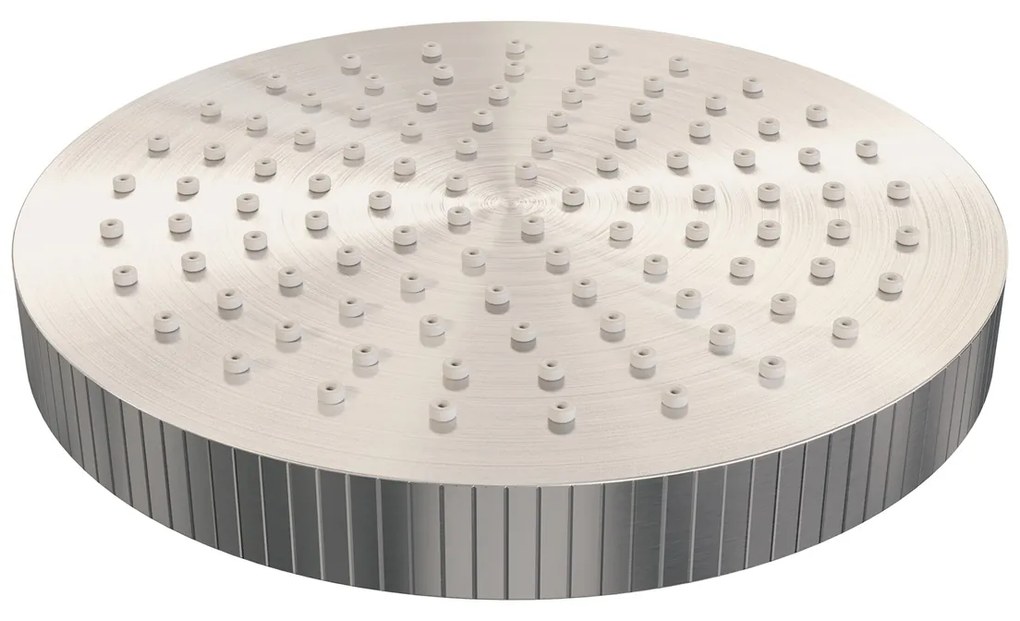 Brauer Stripe inbouw regendouche rond met 25cm hoofddouche, rond met gebogen muurarm, glijstang en staafhanddouche set 44 RVS geborsteld PVD