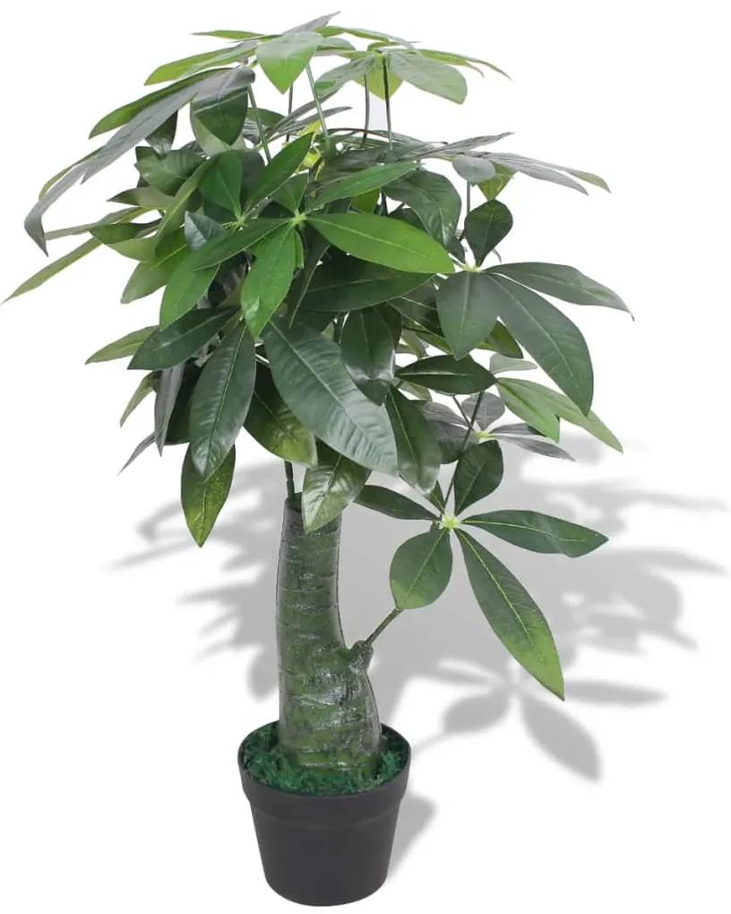 vidaXL Kunst watercacao plant met pot 85 cm groen