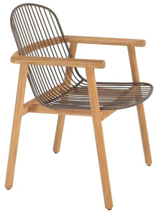 4 Seasons Outdoor Samos tuinstoel teak SALE Tuinstoel beige weerbestendig