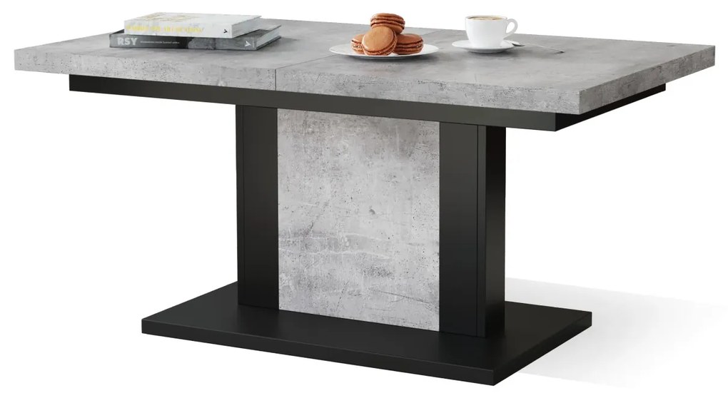 ORION beton / zwart, salontafel