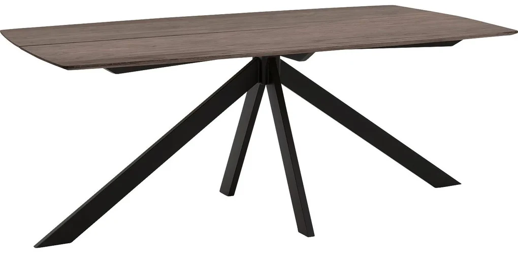 Goossens Excellent Eettafel Floyd, Semi rechthoekig 180 x 100 cm met split