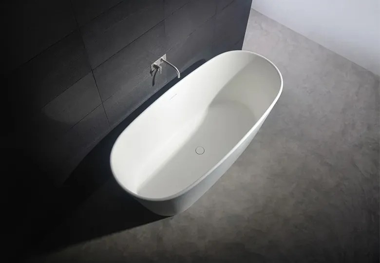 SSI Design Parel vrijstaand bad Solid Surface 158x70x66cm