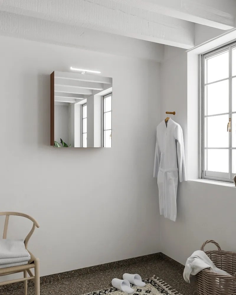 Mondiaz Cubb spiegelkast 50x70x16cm kleur rust met 1 deur