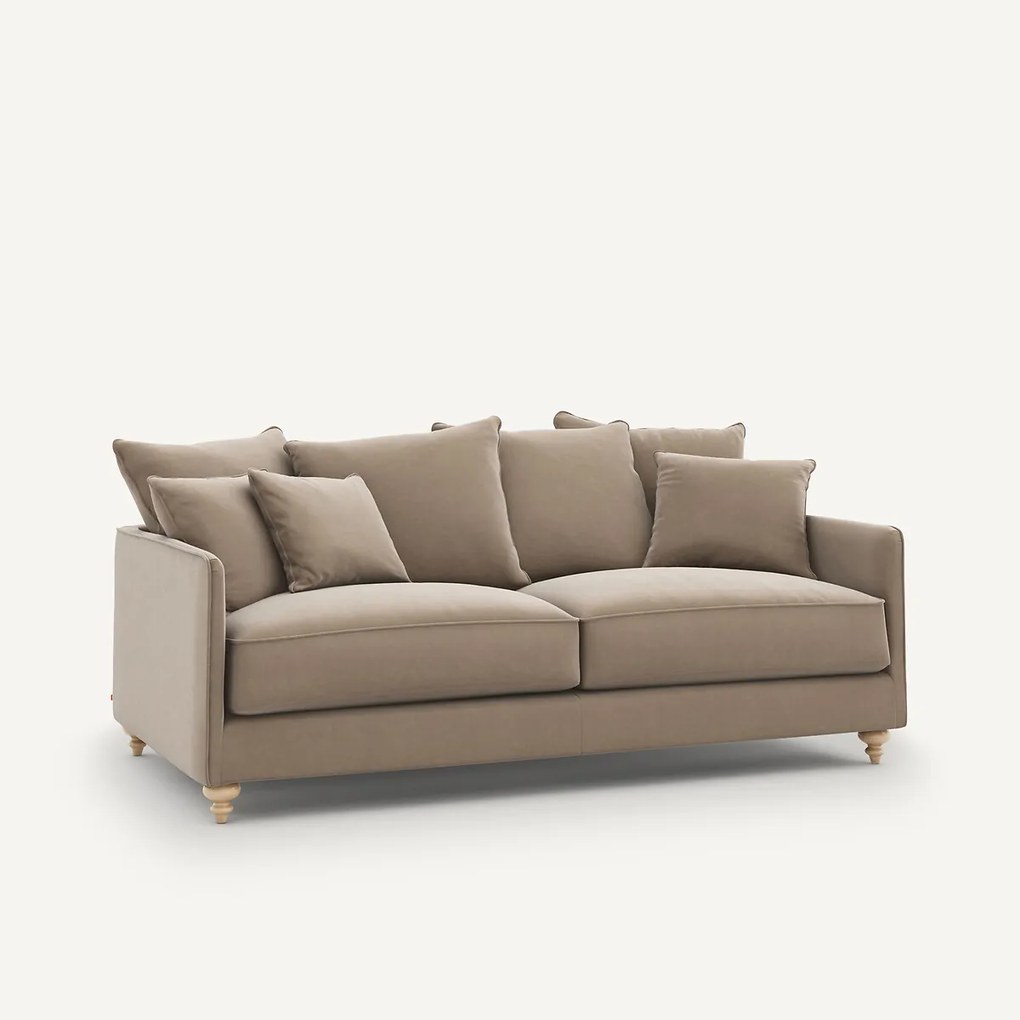 Omvormbare 3-zits fluwelen zetel, Lazare