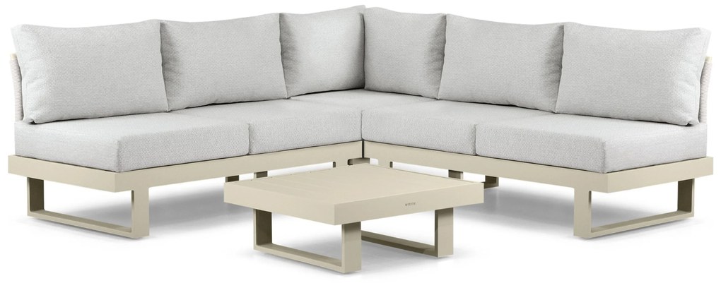 Hoek loungeset 5 personen Aluminium Taupe  Lifestyle Garden Furniture Lorenzo