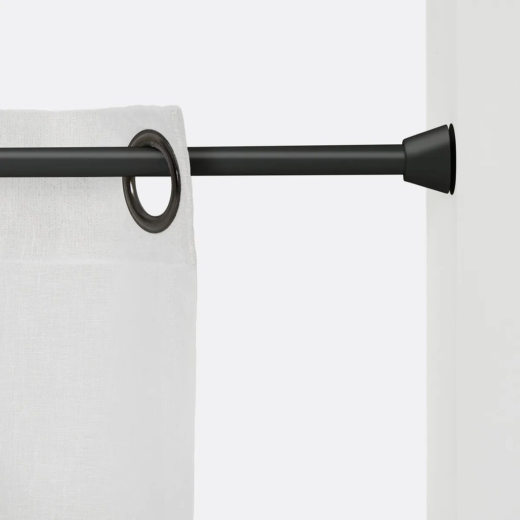 Uitschuifbare push-fit gordijnroede 120/210 cm