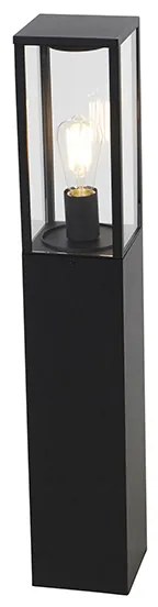 Staande buitenlamp zwart 80 cm met grondpin en kabelmof - Charlois