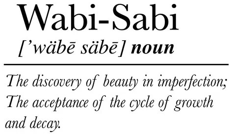 Ilustratie Quote Wabi Sabi, Ninola Design