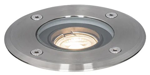 Moderne buiten grondspot staal 35 mm verstelbaar IP65 - Delux Modern GU10 IP65 Buitenverlichting