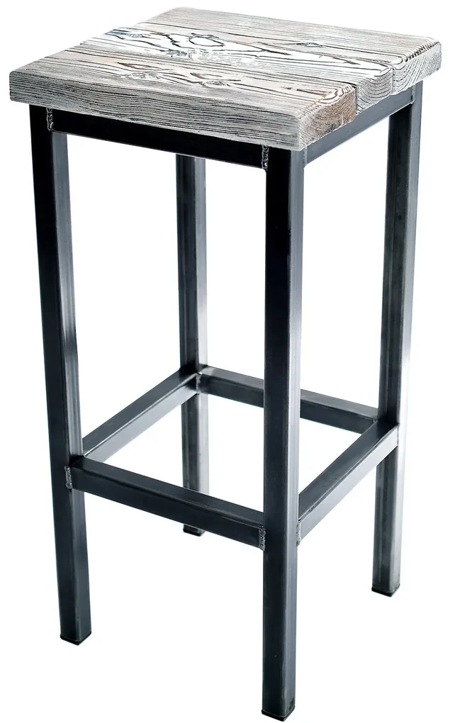 CHYRKA® Bartafel barkruk LS bartafel SAMBOR barmeubel loft vintage bar industrieel design handgemaakt hout metaal