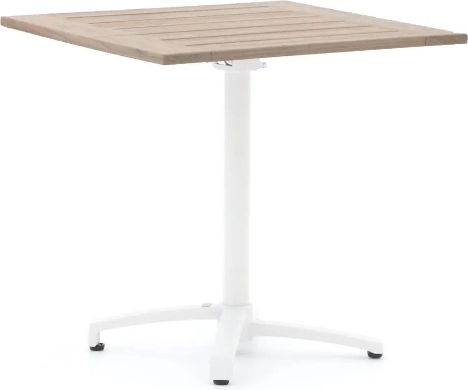 Inklapbare tafel Bellagio  | Vierkant  | Tuintafel Teakhout | 80x80cm | 2 personen | Kees Smit Tuinmeubelen
