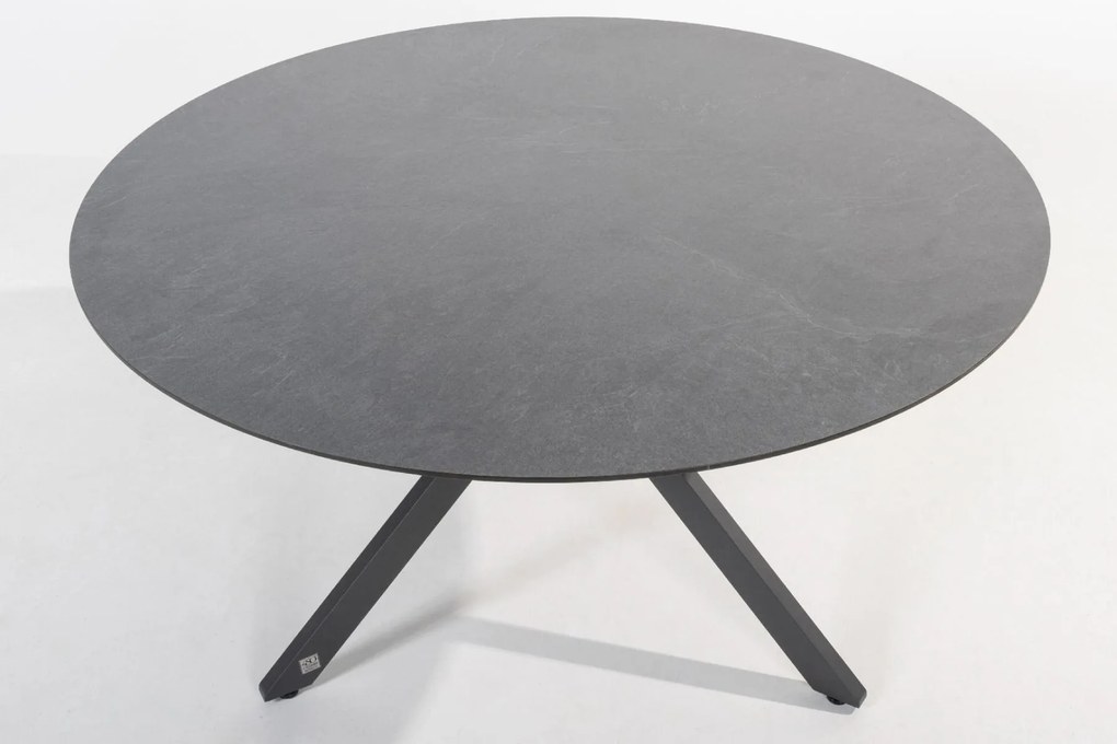 4 Seasons Veneto/Locarno ronde tuinset - Ø130 cm. - stapelbaar