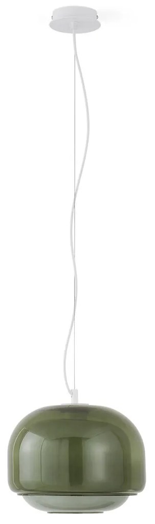 Hanglamp van gekleurd glas Ø30,5 cm, KINOKO
