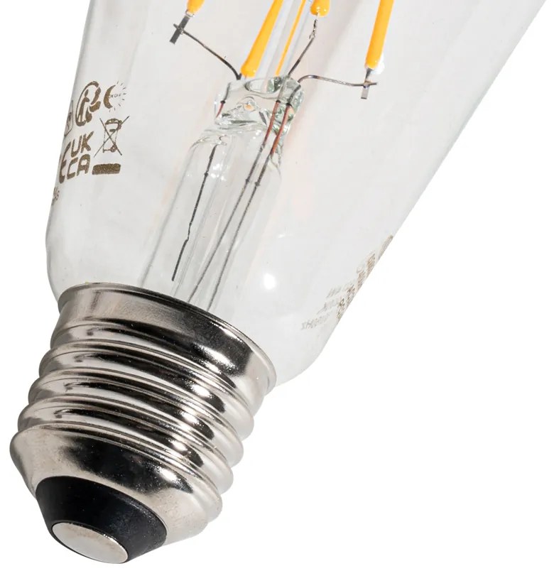 Set van 5 E27 LED lamp met schemerschakelaar / dag-nacht sensor A60 lux sensor 4W 400 lm 2200K