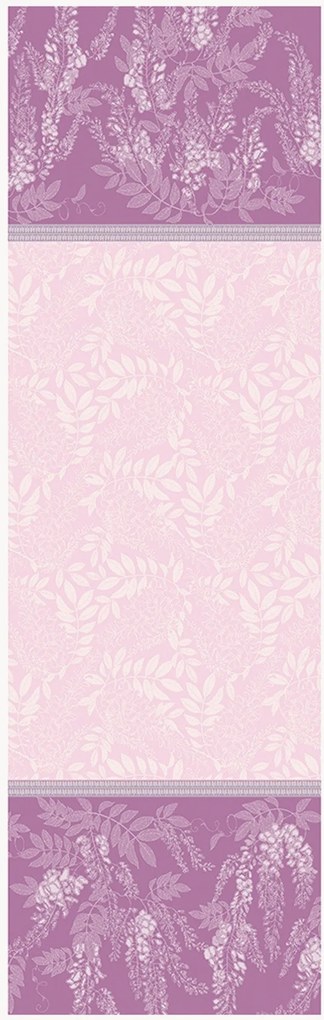 Jacquard tafelloper Glycines Parme
