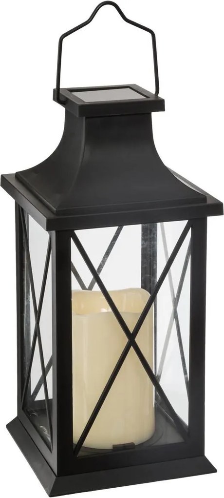 Atmosphera tuinlantaarn met led kaars op zonne-energie - Hoogte 28 cm