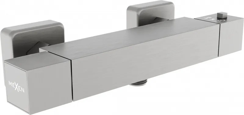 Mexen Cube thermostatische douchekraan, grafiet - 77200-66