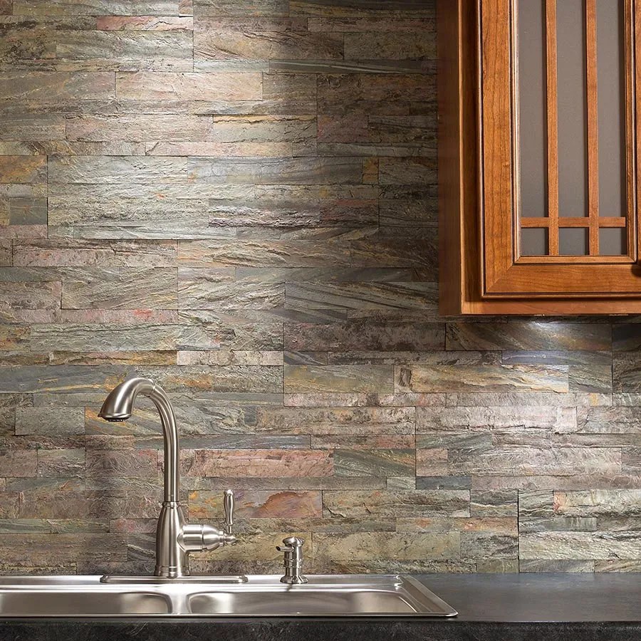 Zelfklevend Natuursteen Forest Fire | Paneli Natuursteen Wandpanelen