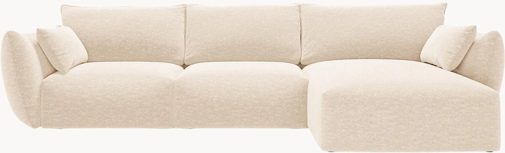 Chenille hoekbank Matera (5-zits)