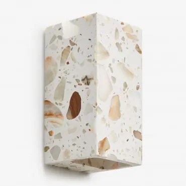 Led Wandlamp In Natuurlijk Steen Manziana Natuurlijk Terrazzo - Sklum