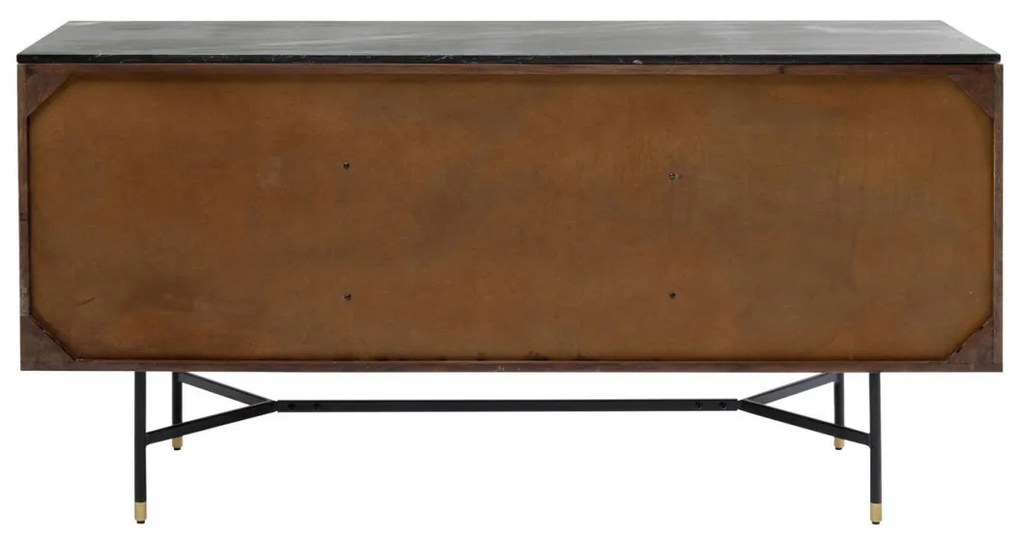 Kare Design Apiano Dressoir Van Acacia En Marmer - 150x45x76cm.