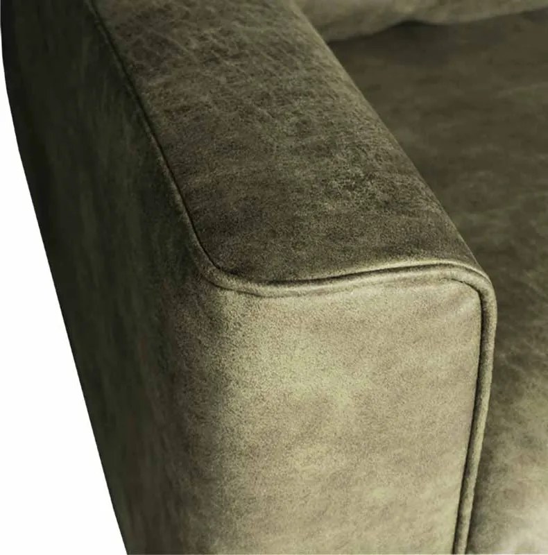 Fauteuil - Aster - lederlook Dalton groen 14