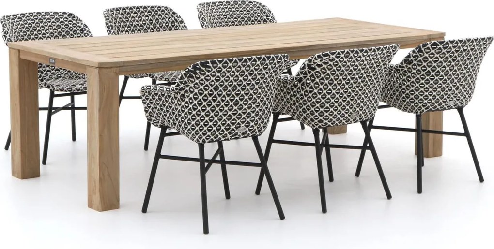 Diningset Hartman  | 6 personen | Tuinset teakhout | 7-delig | Kees Smit Tuinmeubelen