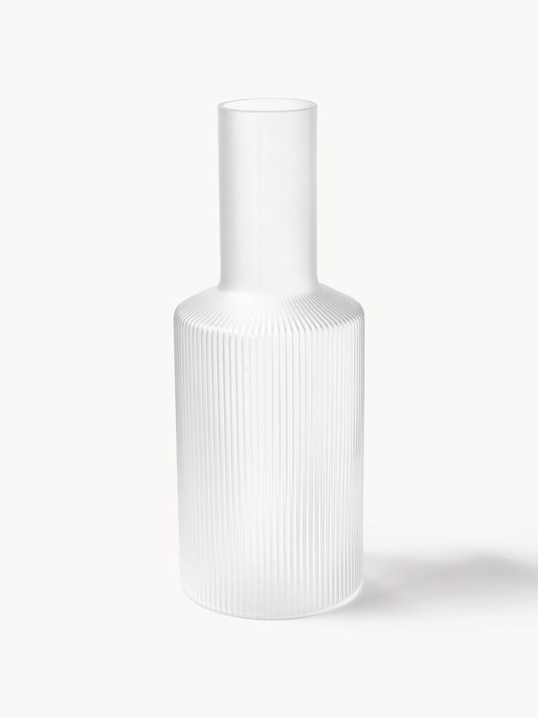 Mondgeblazen karaf Ripple met reliëfpatroon, 1 L