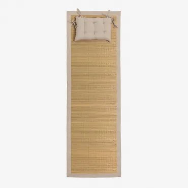 Neila Strandmat Met Kussen Tapioca Beige - Sklum