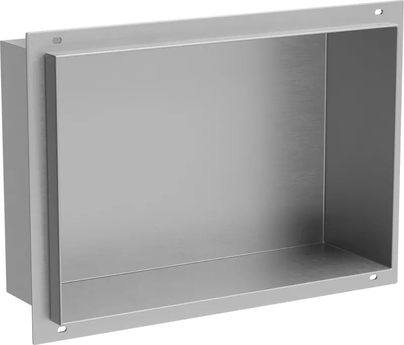 Mexen X-Wall-NR nisvak plank zonder rand 30 x 20 cm, inox - 1911302010