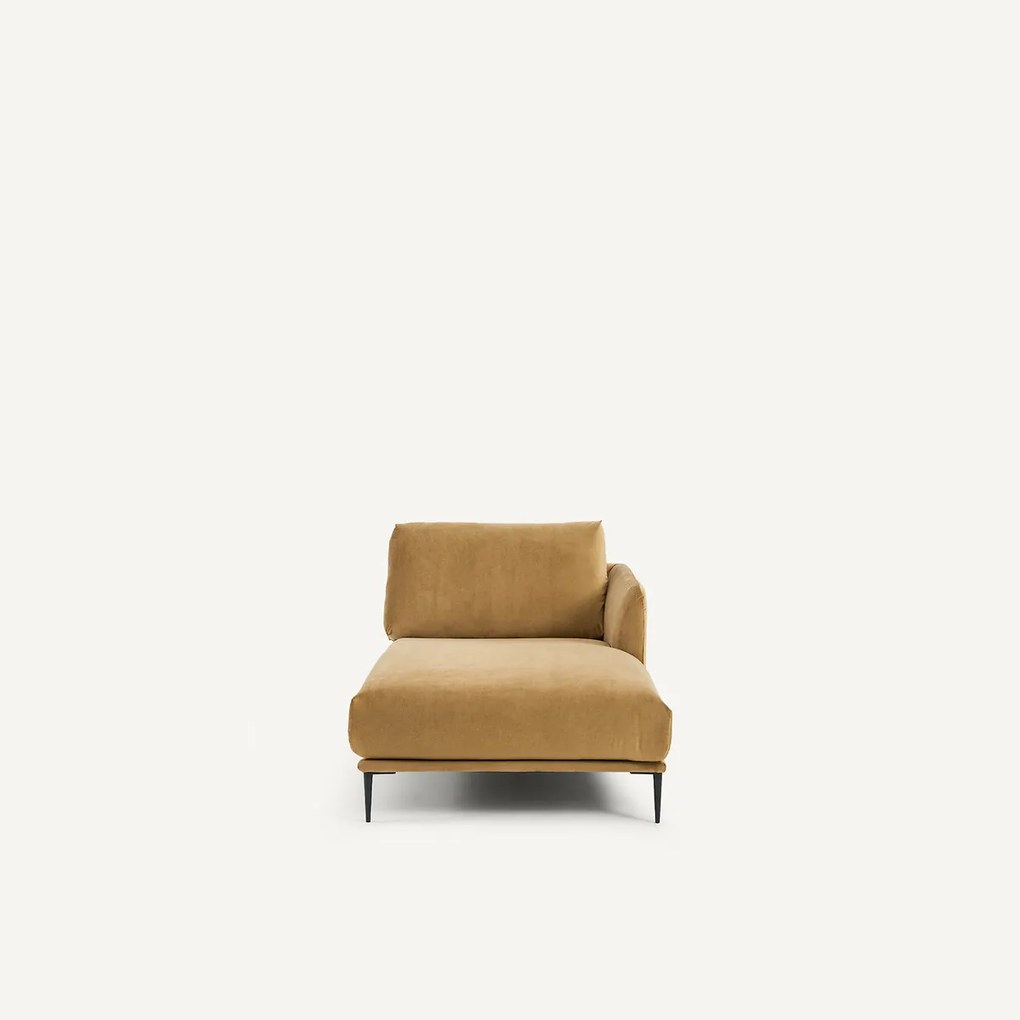 Longchair van linnen fluweel, OSCAR