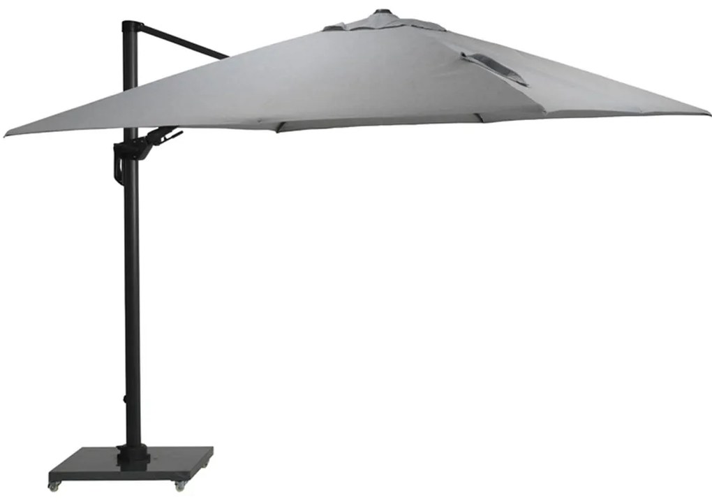 Garden Impressions Zweefparasol Hawaii Deluxe 300x300 - donker grijs - licht grijs