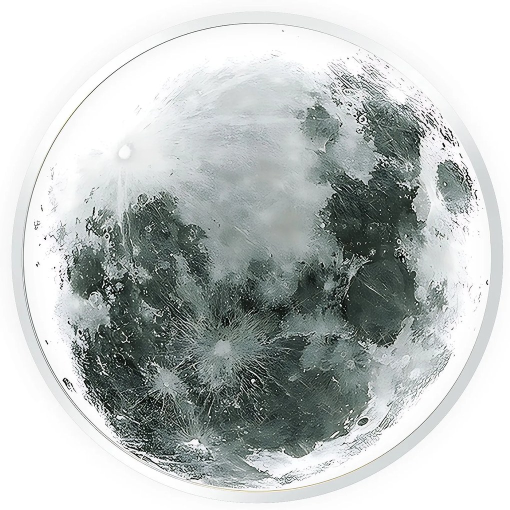 Plafondlamp APP1806-CW Moon LED White