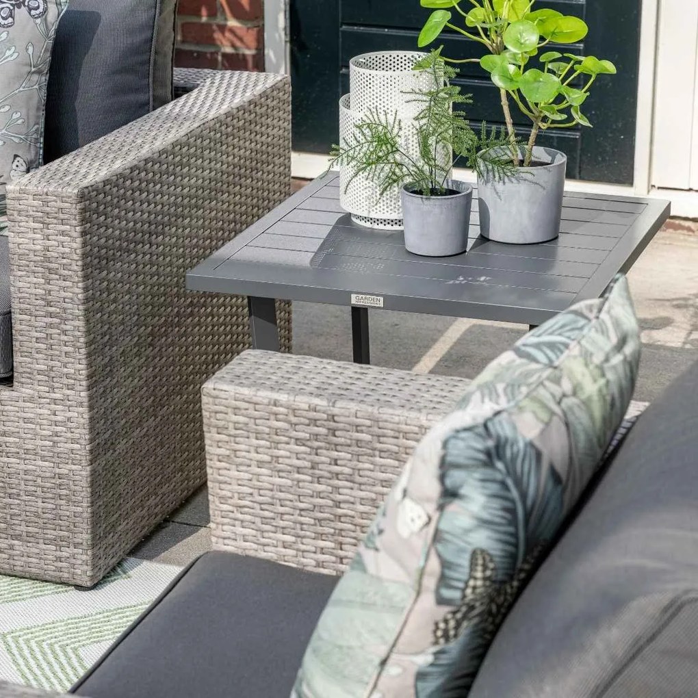 Garden Impressions Altea loungeset 5-delig incl. lounge tuinstoel - grijs