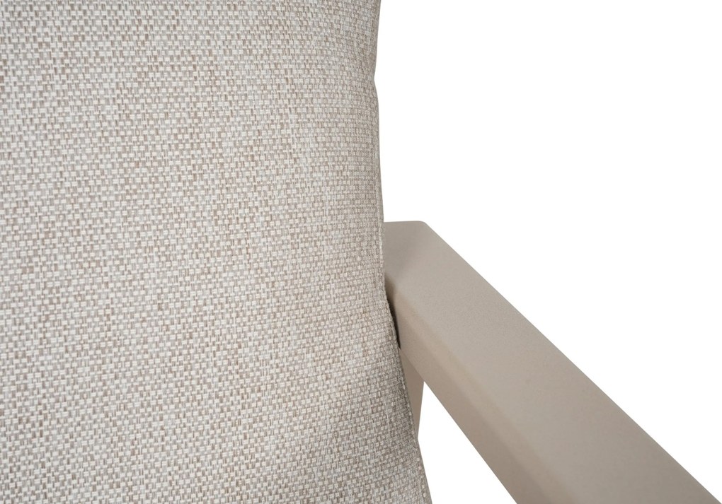 Stoel en Bank Loungeset 5 personen Aluminium Zand/Beige Lifestyle Garden Furniture Melone