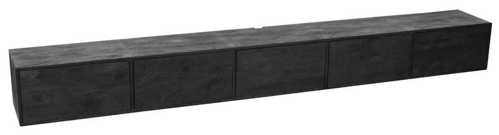 Starfurn Vision Zwart Tv-meubel Hangend 280 Cm - 280x35x30cm.