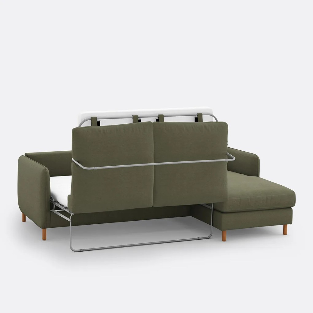 4-zits rechthoekige slaapbank in polyester, LOMÉO