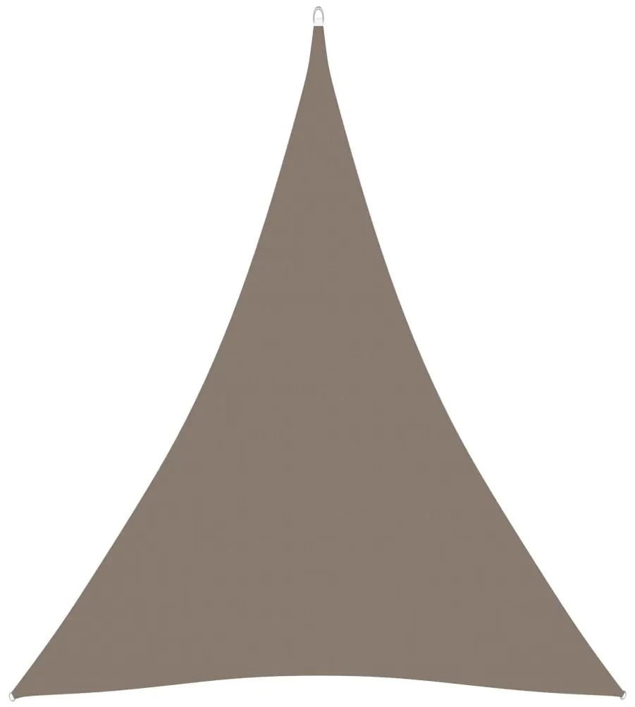vidaXL Zonnescherm driehoekig 4x5x5 m oxford stof taupe